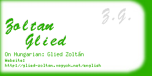 zoltan glied business card