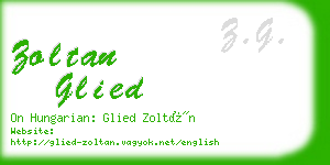 zoltan glied business card